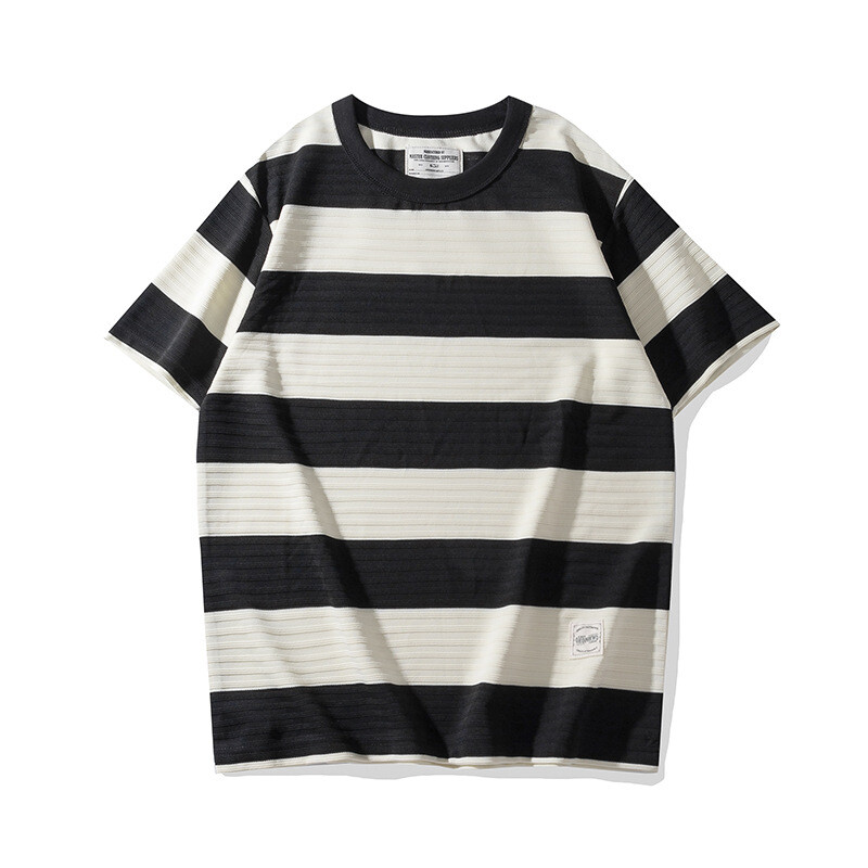 【Paragraph】25SS★ No.94 PARAGRAPH STRIPE T SHIRT Striped T-shirt Men's Short Sleeve T-shirt Vintage Casual