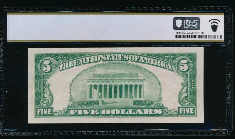 AC 1929 $5 FRBN Chicago PCGS 63 PPQ Fr 1850-G - Image 2 of 2