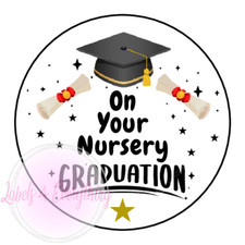 Nursery Graduation Non Personalised Stickers Teacher End Of Term School Gift Tag