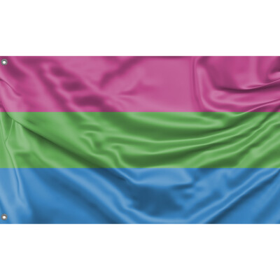 Polysexual Flag Unique Design, 3x5 Ft / 90x150 cm size EU Made