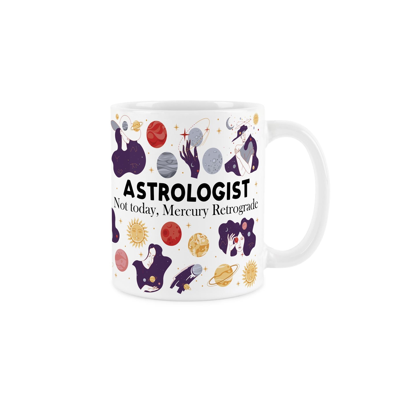 Astrologist Mug - Humorous Astrology Workers Novelty White Ceramic Mug Gift