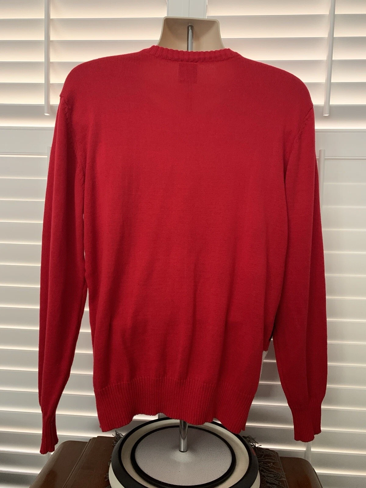 Holiday Sweater Size L Red Santa Mistletoe Ugly Christmas Unisex Women's