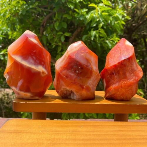 Natural Carnelian Stone Flame Carnelian Crystal Mineral Specimen Home Decoration - Picture 4 of 6