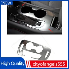 For Chevy Malibu 16-23 Silver Steel Center Console Gearbox Shift Panel Car Trim
