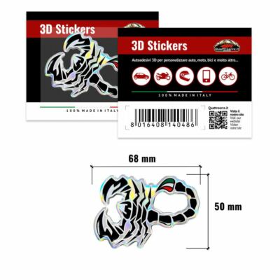 SCORPION SCORPIO 3D STICKER SELF ADHESIVE | eBay