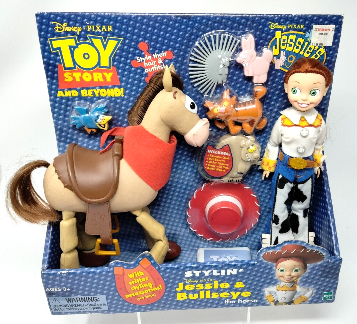 2002 Disney Pixar Toy Story and Beyond Jessie & Bullseye Stylin 