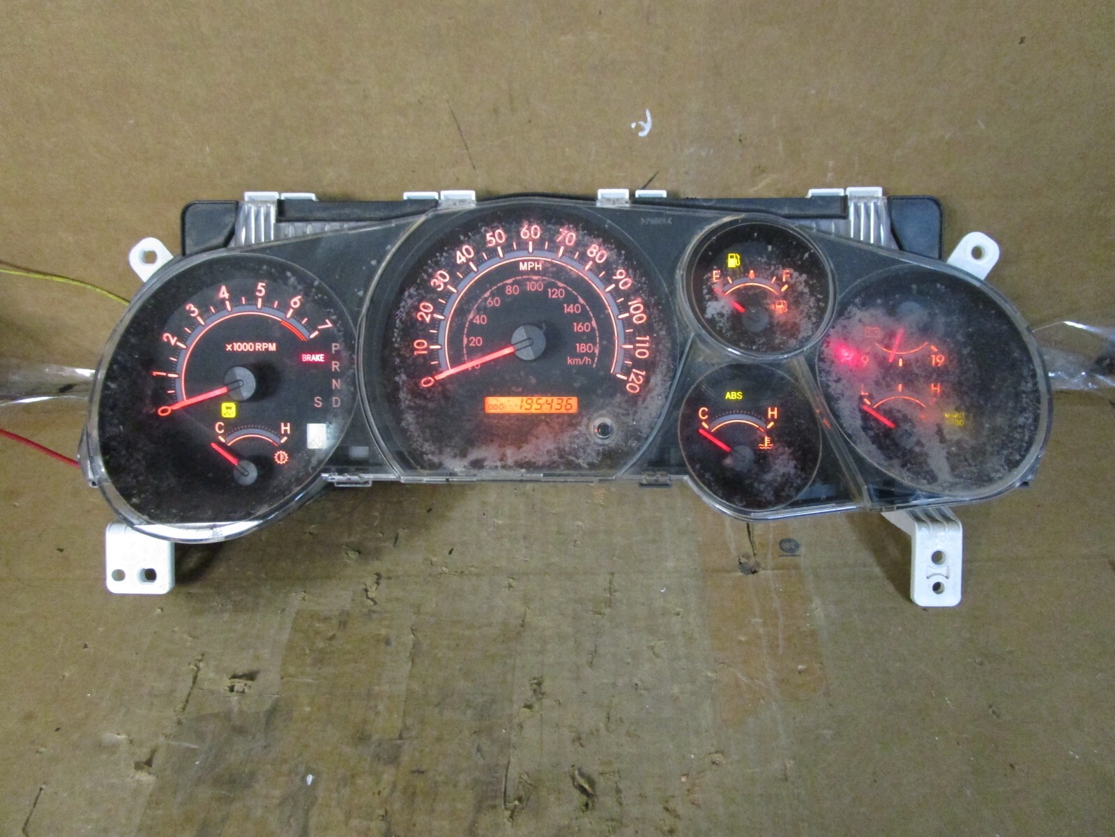 12 13 2012 Toyota Tundra Speedometer Instrument Cluster 195K Miles