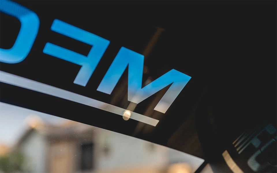 HONDA Parabrisas Banner Calcomanía Vinilo Adhesivo Civic Accord Sport Negro Mate 123 Foto 2 de 3