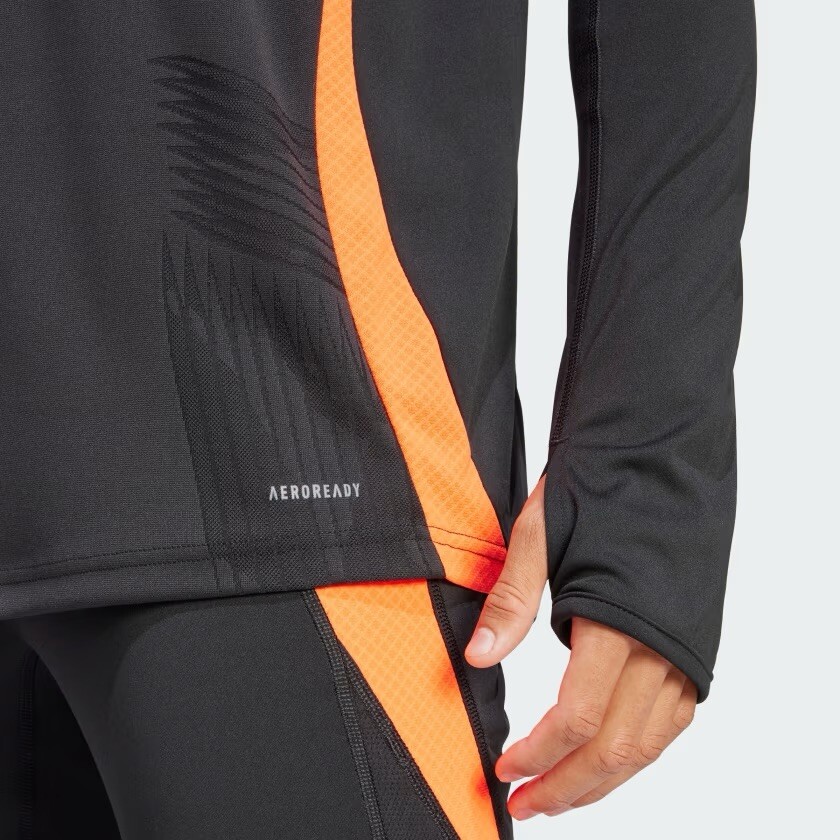Size M- Adidas Men’s Tiro 24 Pro Training Top, Black/App Solar Red. image 6