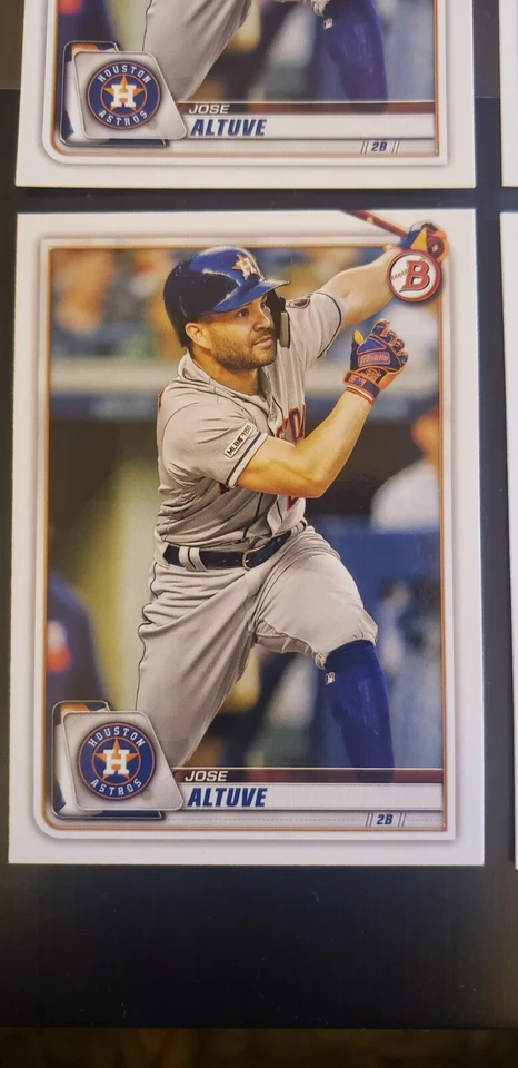 2020 BOWMAN - Jose Altuve - (4) CARDS # 88 - NRMNT/MINT - III - Image 4 of 4