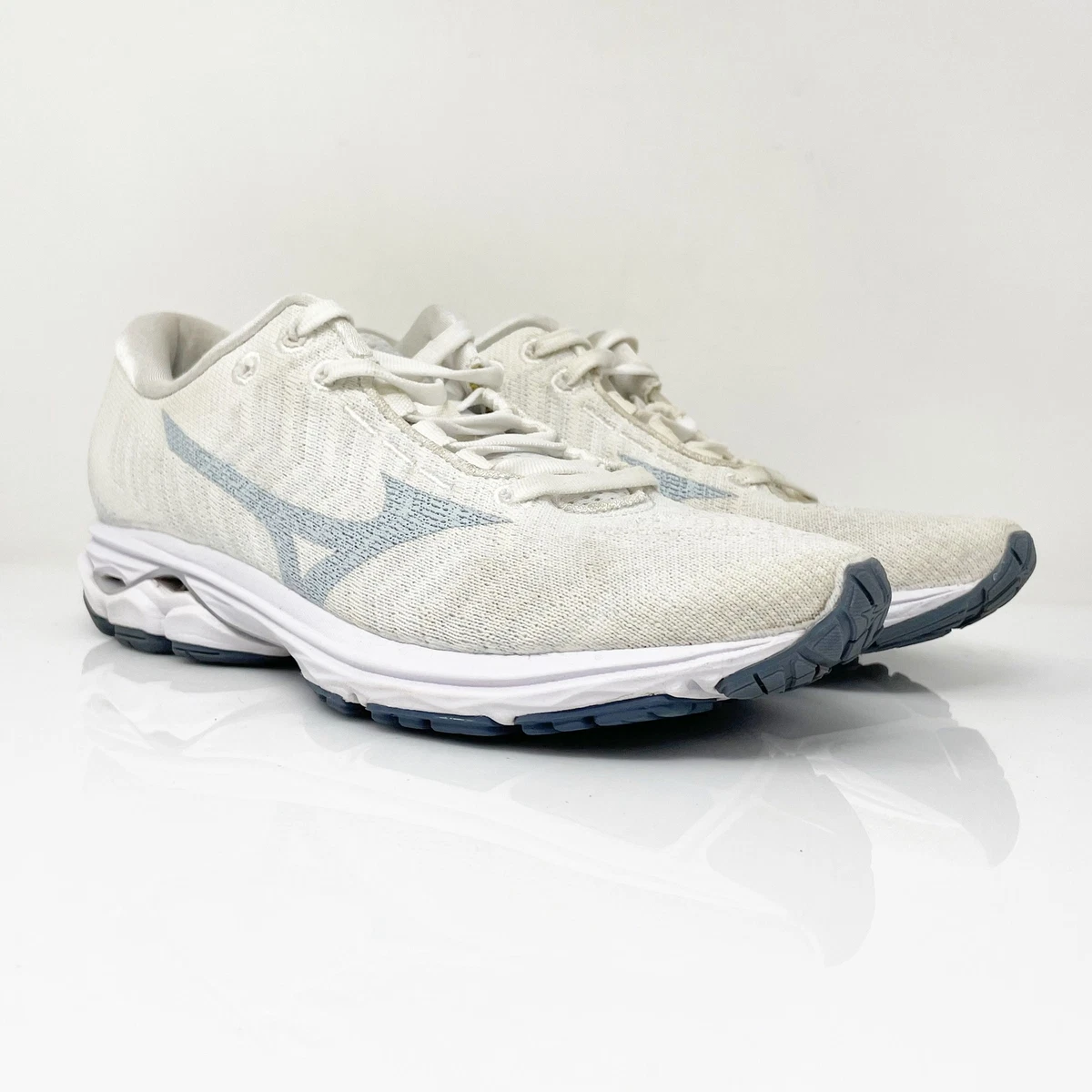 Mizuno Womens Wave Rider Waveknit 3 411122 00IB Ivory Running Shoes  Sneakers 7 | eBay