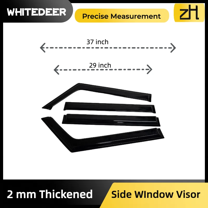 Fits Toyota Scion xB 2008-2015 Side Window Visor Sun Rain Deflector Guard Thick - Image 3 of 4