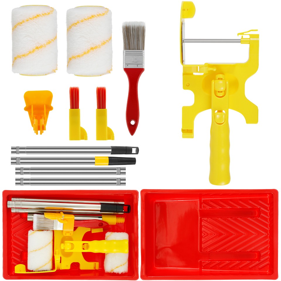 CleanCut Paint Edge Roller Brush w/Extension Pole for Home Wall