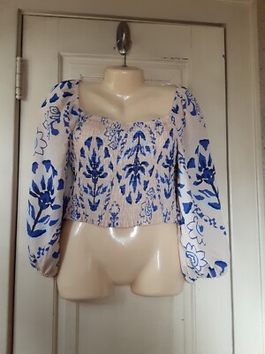 Sienna Sky Junior 3/4 Sleeve Crop Top Size Large  NEW WITH TAGS