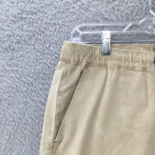 Pacsun Jogger Pants Mens Medium Beige Pull On Elastic Waist Skinny Fit Zip Ankle - Picture 3 of 17