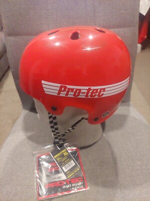 PRO-TEC Bucky Skate Skateboard Helmet XL Solid Red Colour Protec