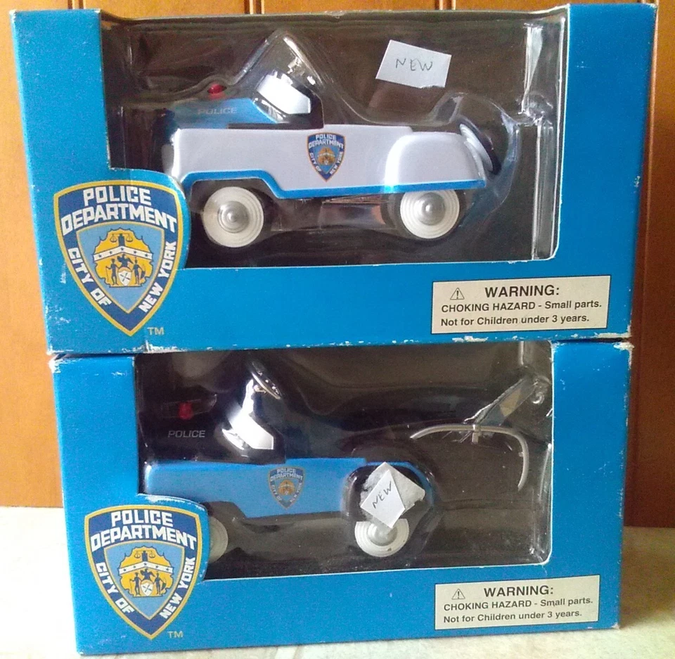 Lot of 4 K-Line FDNY and NYPD Pedal Cars and Trucks for 0/027, New...Ships FREE! - Image 2 of 4