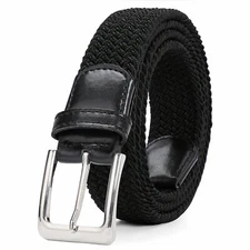 Elastic Fabric Braided Belt,Enduring Stretch Woven Belt for Unisex Men/Women/Jun