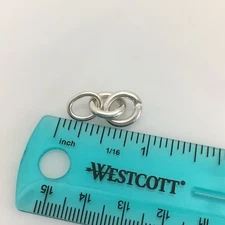 Return to Tiffany Extra Chain Links Repair Length Bracelet Extender Heart Round