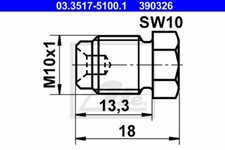 ATE 03.3517-5100.1 Adapter, brake lines OE REPLACEMENT