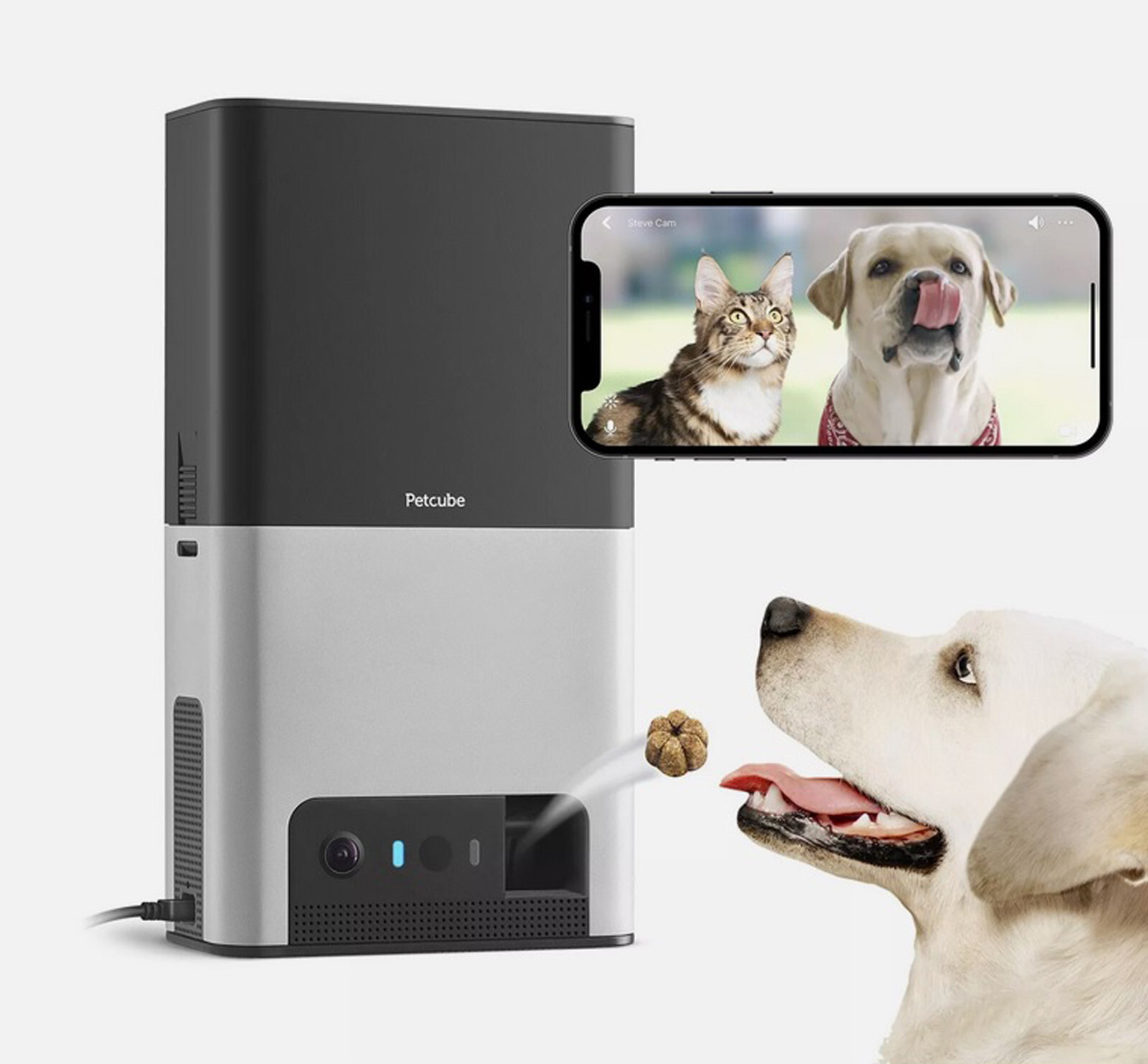 Brand New PETCUBE BITES 2  Wi-Fi Pet Camera Treat Dispenser With Alexa Built IN-image