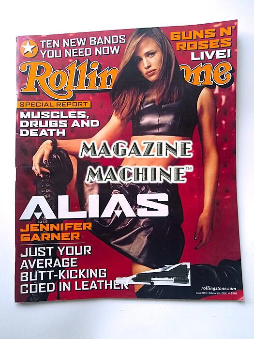 Jennifer Garner Rolling Stone magazine Guns n Roses Feb 14 2002 actress magazine