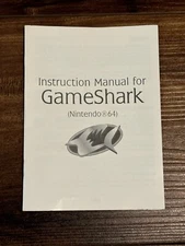 Gameshark Game Shark N64 Nintendo 64 Instruction Manual Only
