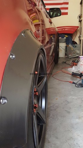 75mm Wide Universal Fender Flares Wheel Arch Extension Arches Trims JDM Set RUL - Picture 7 of 12