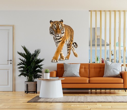 3D Siberian Tiger Orange 688NA Animal Wallpaper Mural Poster Wall Stickers Decal - Picture 2 of 5