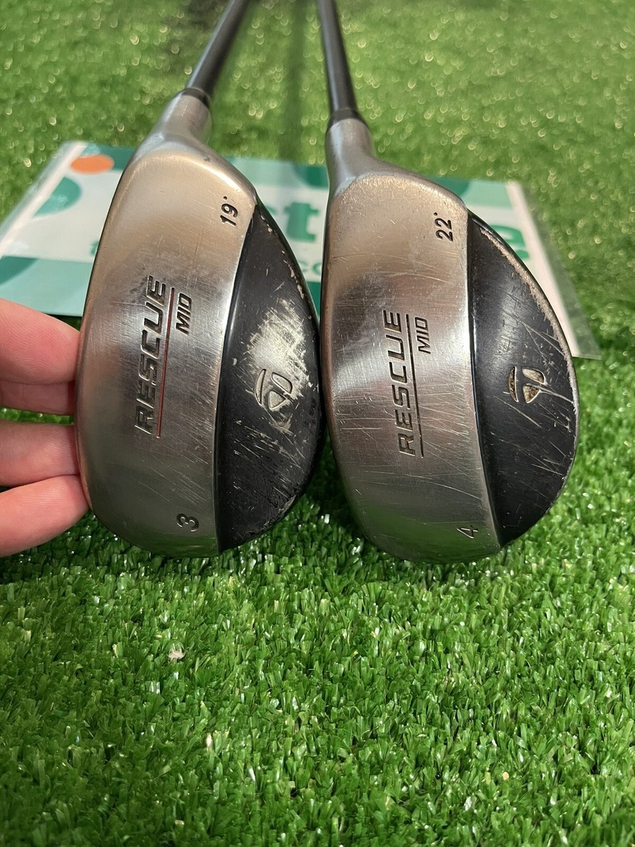 Taylormade Burner Rescue 22° 4 Hybrid Stiff Steel Shaft Golf Pride Grip Taylormade Burner Rescue 22° 4 Hybrid Stiff Steel Shaft Golf Pride Grip