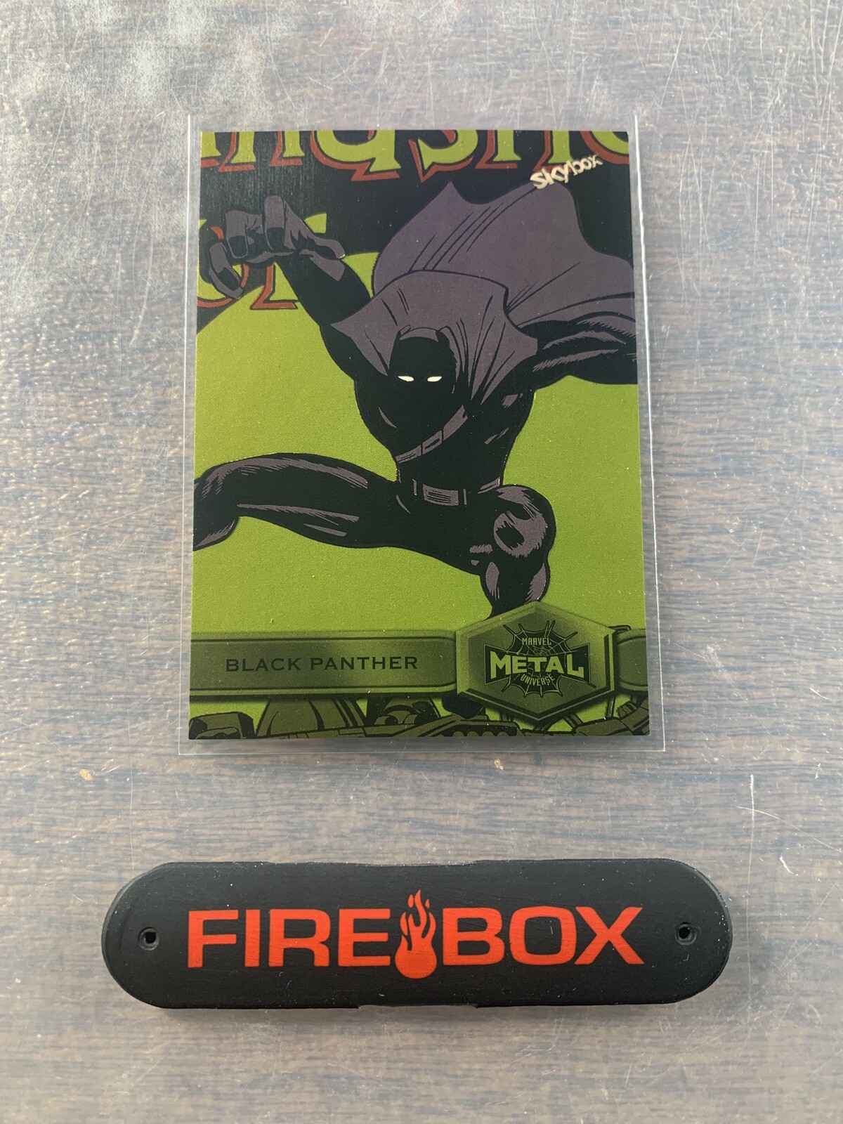 2021 Marvel Metal Spider-Man Black Panther Yellow FX #111