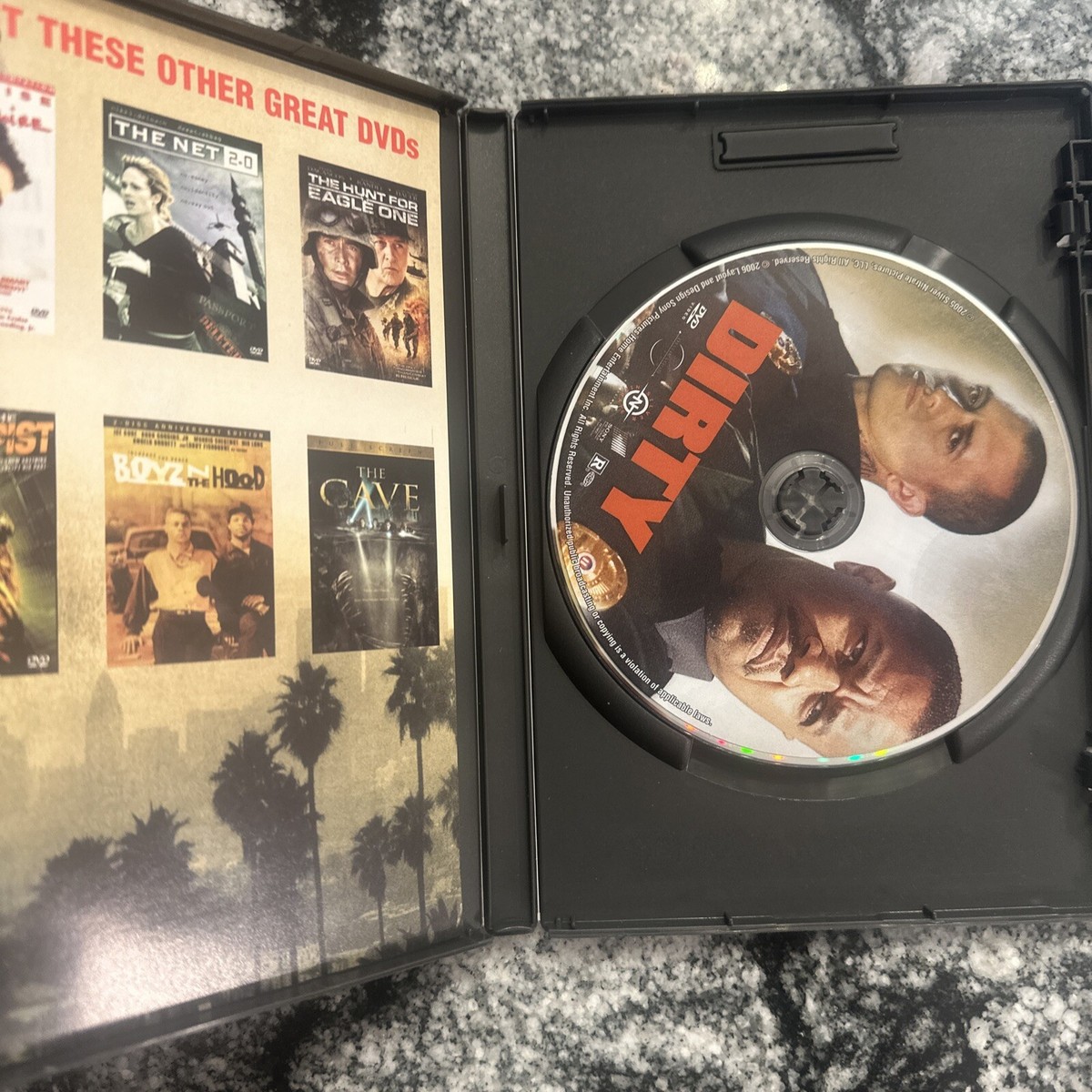 Dirty DVD 2005 Cuba Gouding Jr. Clifton Collins inserts