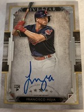 Francisco Mejia 2018 Topps Five Star Autograph Signed Indians San Diego Padres