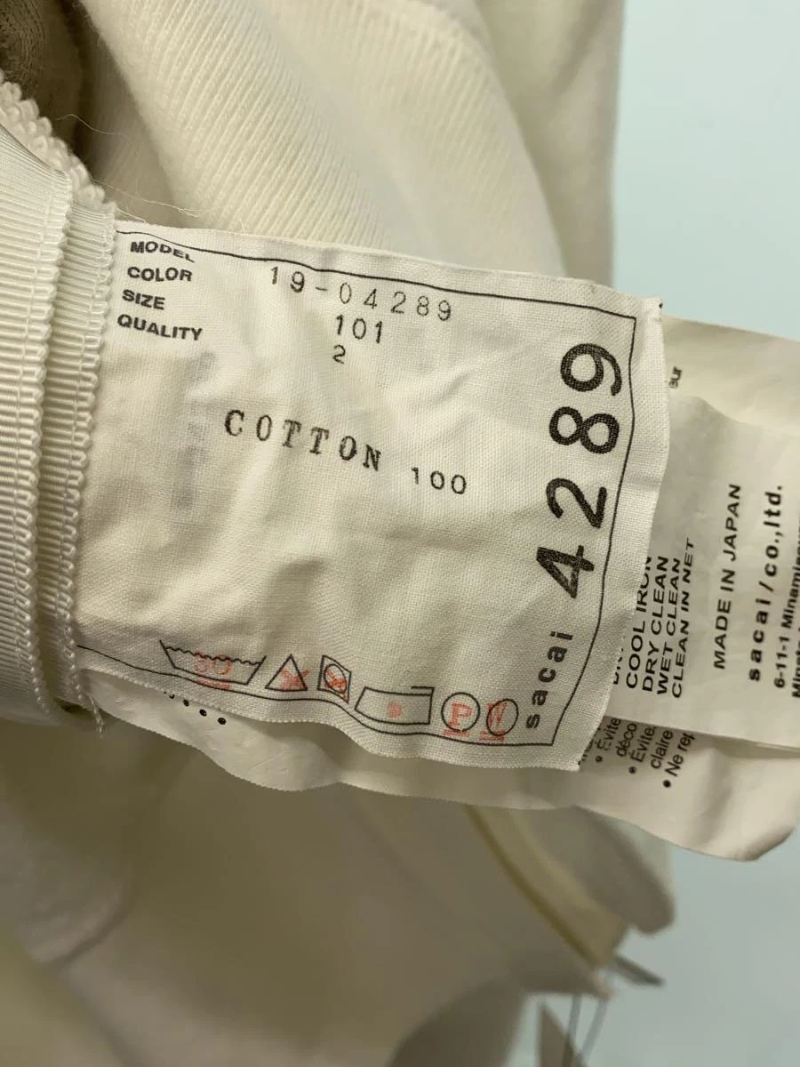 felpa con cappuccio sacai bianca 2