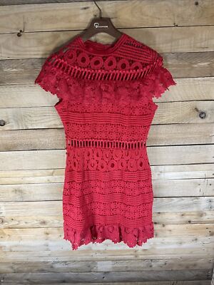 MISSGUIDED RED DRESS SIZE 12 GREAT CONDITION CLEARANCE STOCK UK