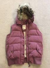 Fatface Womens Size 10 Pink Gilet Sleeveless Jacket Quilted Padded