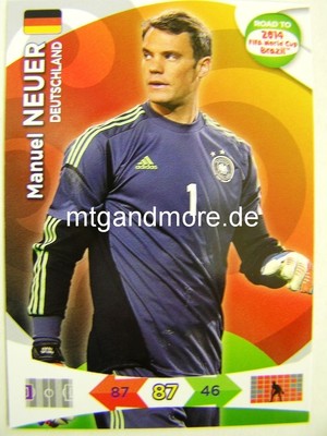 Adrenalyn XL - Manuel Neuer - Deutschland - Road to 2014 FIFA World Cup Brazil