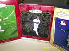 Hallmark Ornament, At the Ballpark, Lot of 9, Aaron, Ryan, Griffey McGwire Jeter — photo 5
