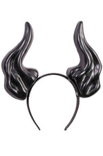 Black Demon Devil Horns Headband