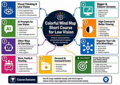 Mind Map Course for Low Vision