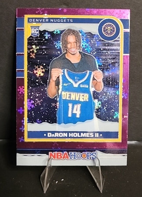 2024-25 NBA Hoops Daron Holmes II Nuggets #252 Premium Purple Winter Prizm