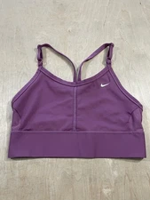 Nike Dri-Fit Sports Bra Womens Size L Purple Racerback Medium Support