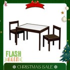 Your Zone Child 3-Piece Table and Chairs Set, in Espresso Age Group 1 to 5 Years