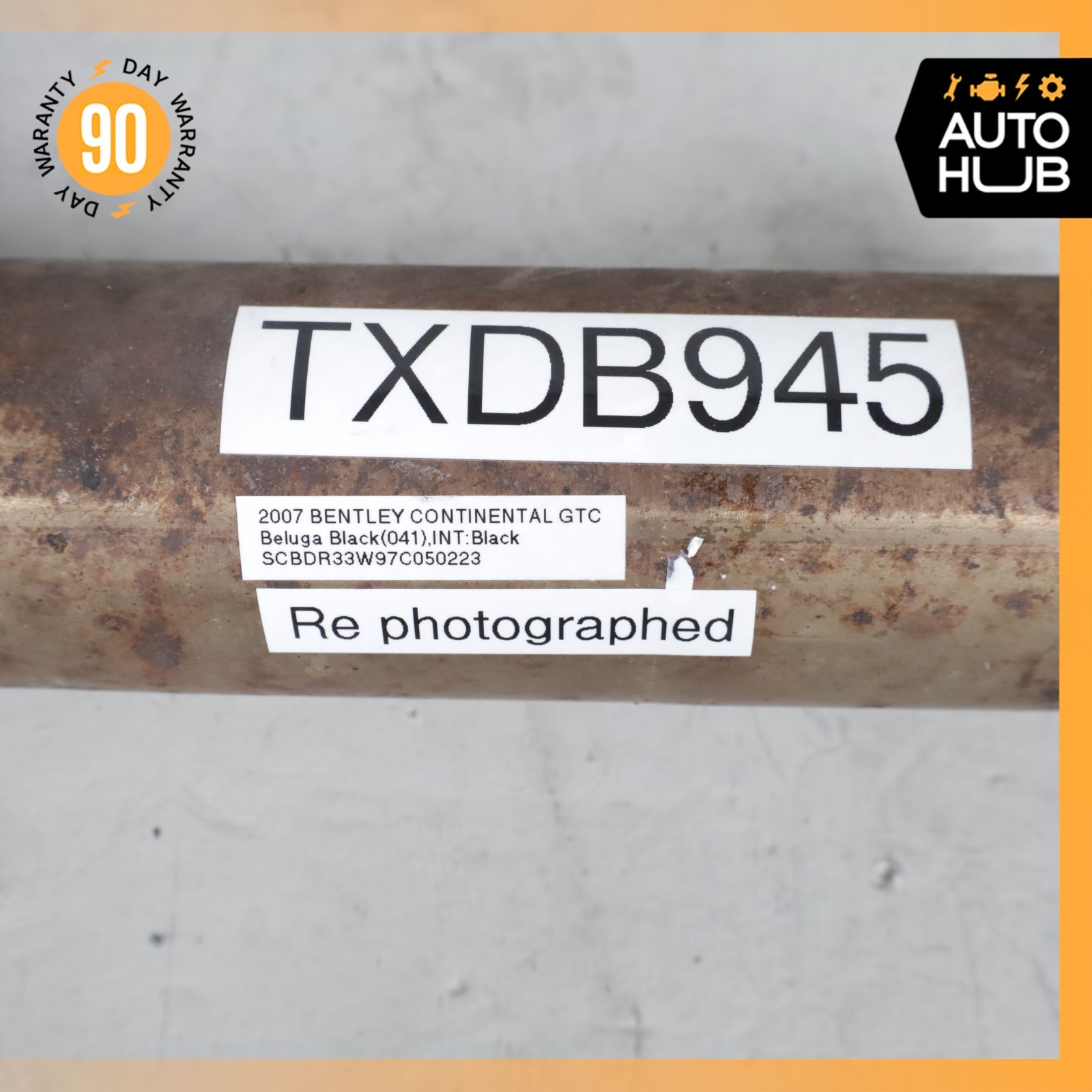 03-12 Bentley Continental GTC GT Exhaust Muffler Right Side 3W0253611 OEM 62k