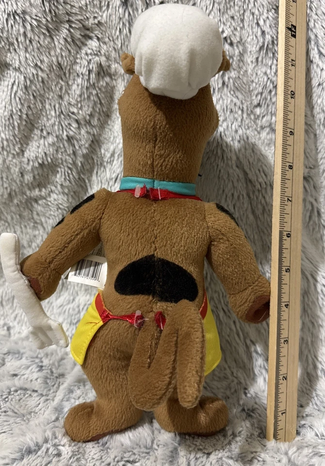 Delantal sombrero de peluche vintage Scooby Doo Chef 11” ¡No te metas con el chef! Foto 4 de 4