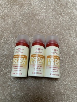 3-Old Spice Vanilla + Shea Total Body Aluminum Free Sensitive Deodorant Spray