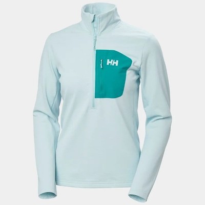 Helly Hansen Versalite 1/2 Zip Fleece Women's Sweatshirt, Barely Blue, Large