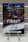 2025 Topps Finest Caleb Williams Finest Auto On Card Black Geometric /10 SSP