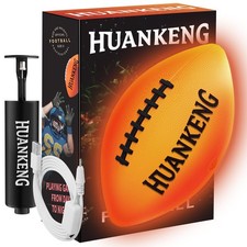 Rechargeable Glow in The Dark Football for Boys Ages 6-15, Outdoor Sports Fun