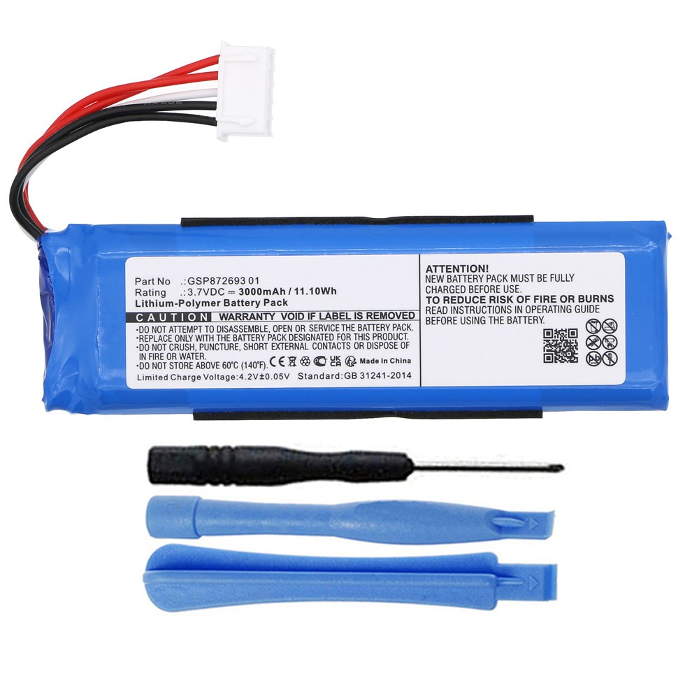 3000mAh GSP872693 01 Battery for JBL Flip Portable Bluetooth